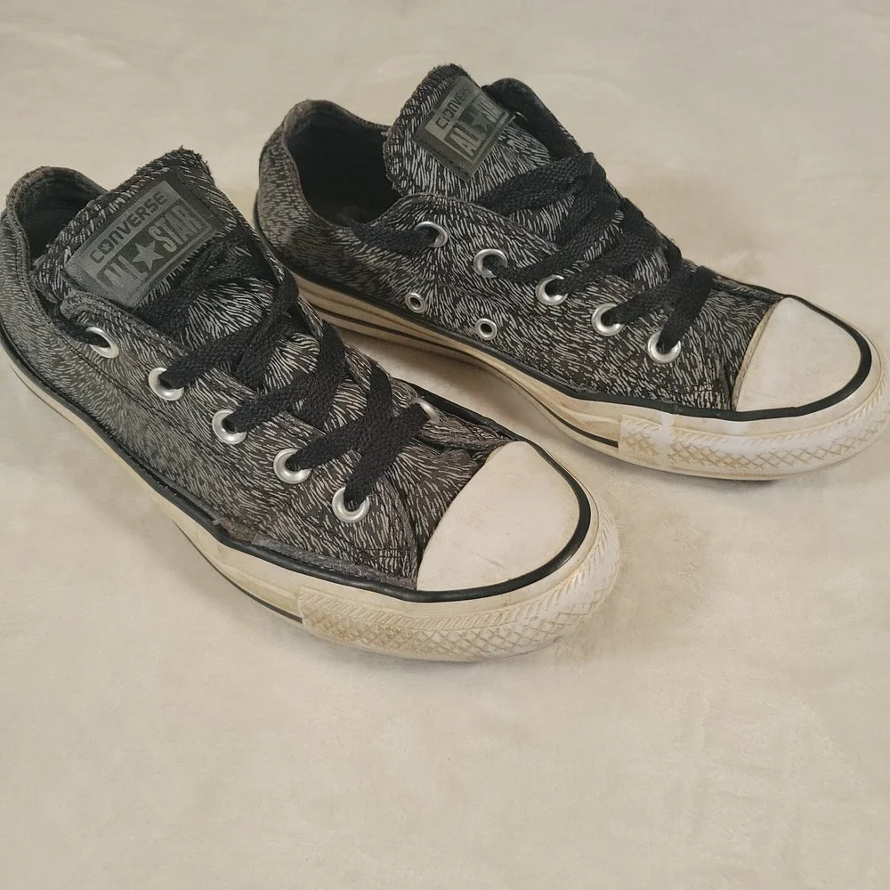 Converse Chuck Taylor All Star Black Animal Print Reflective Sneaker W Size‎ 6